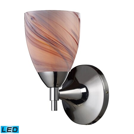 Elk Lighting Celina 1-Lght Wall Lmp in Chrome with Creme Glass - Includes LED Bulb 10150/1PC-CR-LED